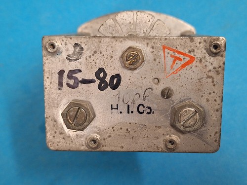 80pF Air dielectric variable capacitor ~ For high power RF ~ H. I. Co. USA - Zdjęcie 8 z 12
