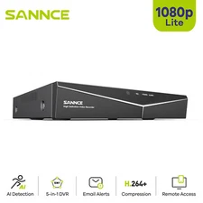 SANNCE 5in1 16CH HD 1080P Lite HDMI DVR Video Recorder for CCTV Security System