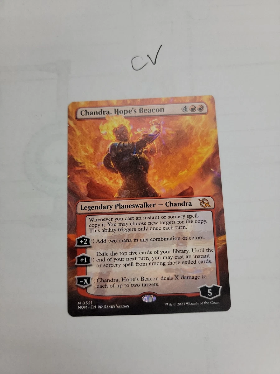 Chandra, Hope's Beacon - Foil - Borderless - Magic Singles » March