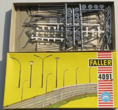 Faller AMS  4091 -- Lampen-Set in OVP, 60er Jahre Spielzeug (BNL667)