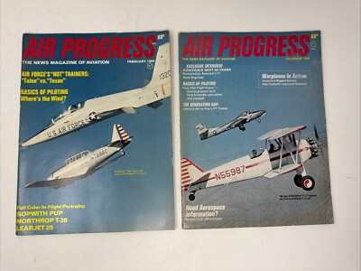 2 Vintage 1968 1969 Air Progress Magazines December February Planes Flying