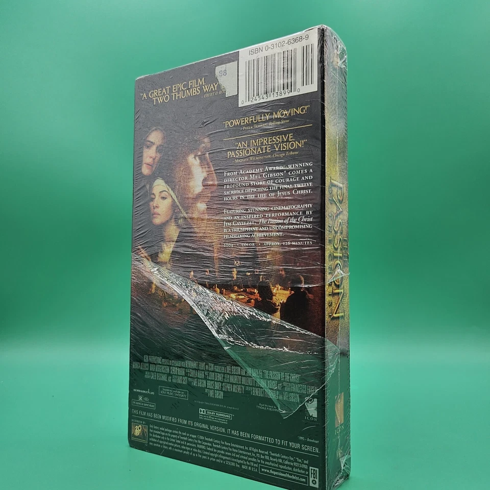 The Passion of the Christ (VHS, 2004) A Mel Gibson Film BRAND NEW SEALED Movie Foto 2 de 3