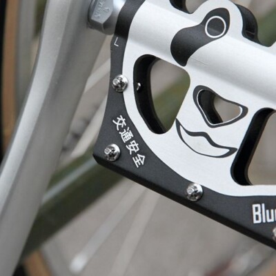 BLUE LUG Panda Pedal Aluminum Bicycle Parts 3.9 × 3.9inch Face