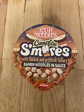 CAMPFIRE S'MORES Flavor Nissin Ramen Cup Noodles 3.07 oz Limited Edition RARE
