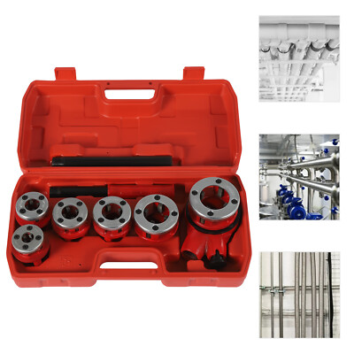 Ratchet Pipe Threader Kit Manueller Rohr Gewinde Ratsche Gewinde Die Kopf Set