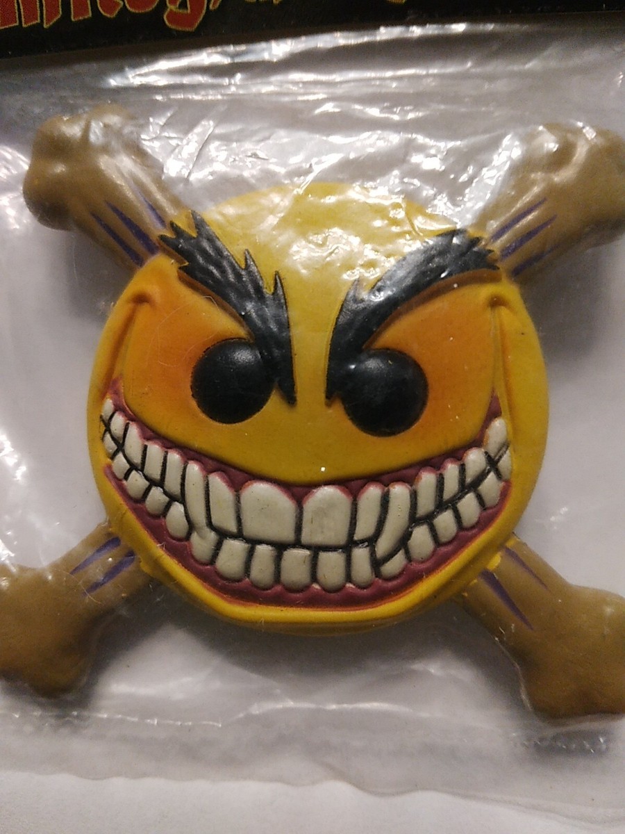 1998 MISB Smiley The Psychotic Button, Chaos! Comics, from Evil