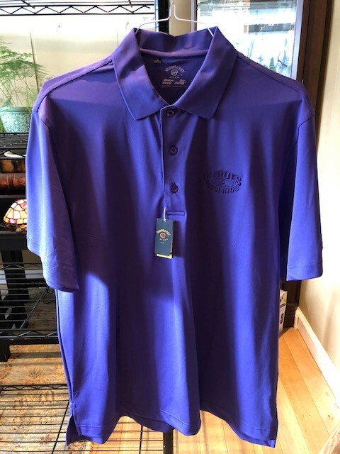 NEW Monterey Club BRUCE HARPER NY Jets Charity golf shirt Heroes & Cool Kids Lg