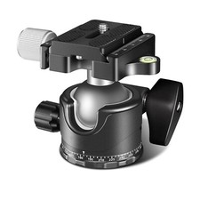 360  Low Profile 3/8 1/4 Camera Tripod Ball Head Panorama Quick Release For DSLR