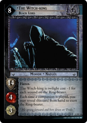 1x  The Witch-king, Black Lord - 12RF18 - Foil Near Mint Black Rider