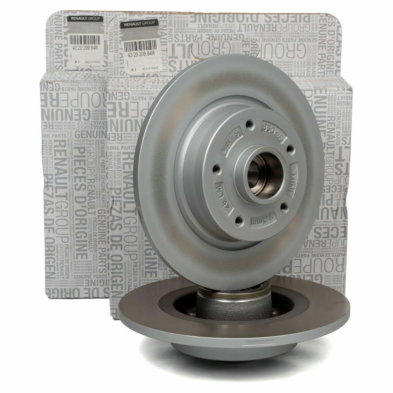 Jeu de disques de frein arrière pour Renault Grand Scenic 3 idéal pour long trajet chargé