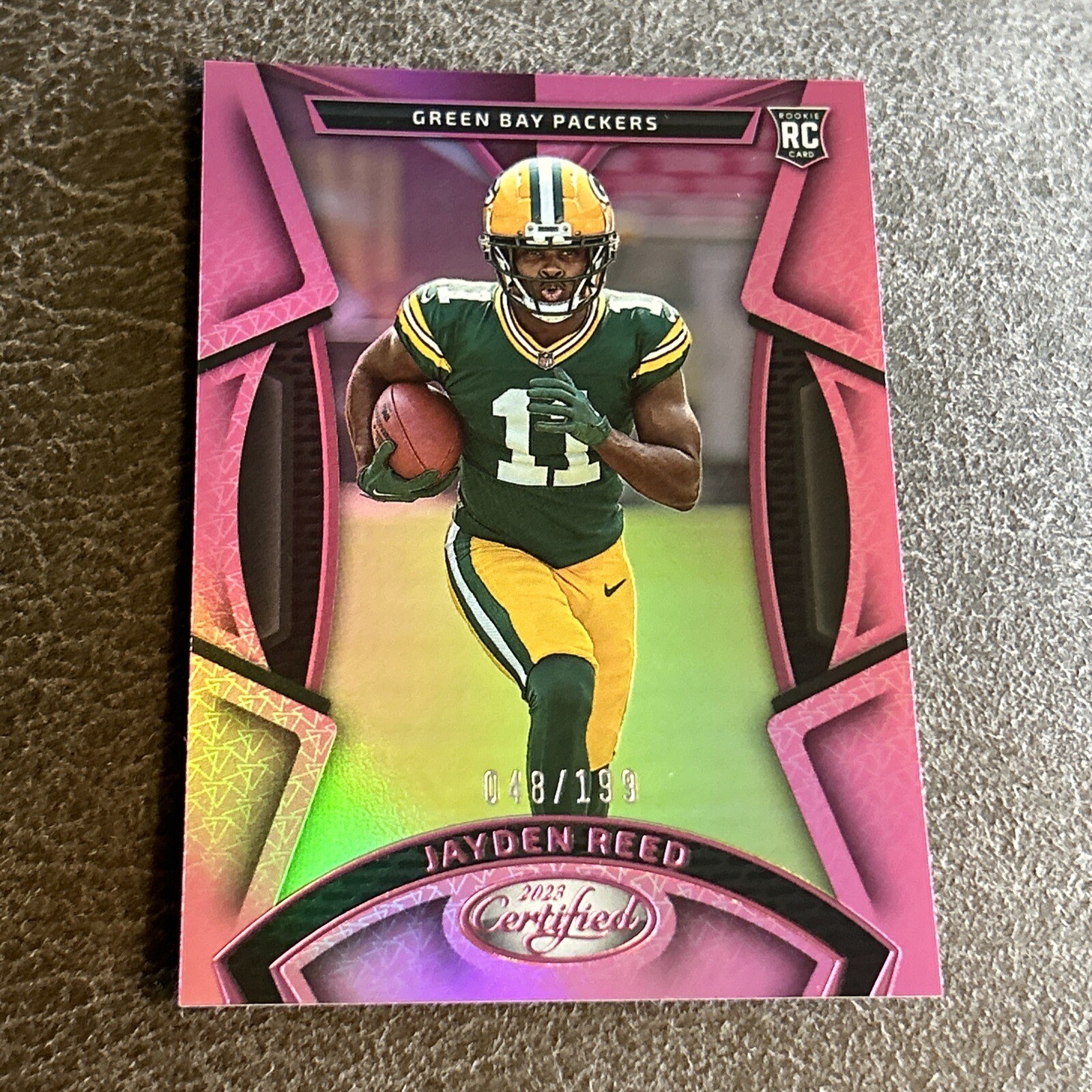 ⭐️ 2023 Panini Certified - Jayden Reed Mirror Pink #123 /199 RC - GB Packers ⭐️