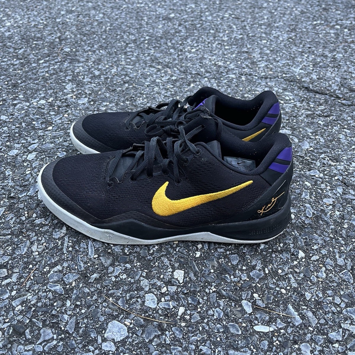 Size 7 - Nike Kobe 8 Protro Lakers Away | eBay