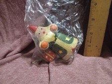 Holiday Traditions Handcrafted Bamboo Santa Claus Christmas Ornament