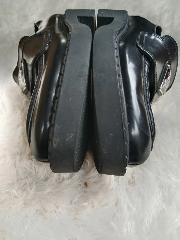 prada metallic brushed loafers women size 36 - Image 4 of 4