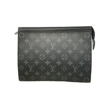 Louis Vuitton Monogram Eclipse Pochette Voyage MM Clutch Bag M6169... GZl1k3xe