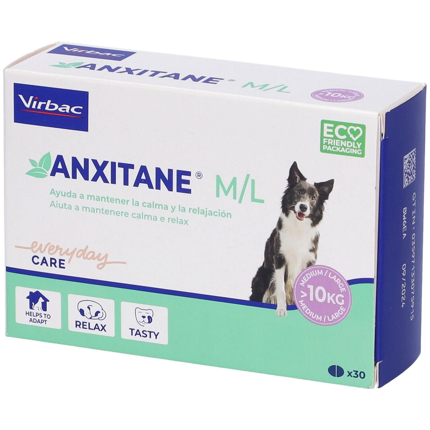 Anxiété des chiens : solution Anxitane 30 unités contre le stress