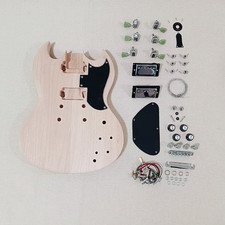 DIY SG 6 String Electric Guitar Kit Humbucker Pickup Mahogany Body Rosewood FB