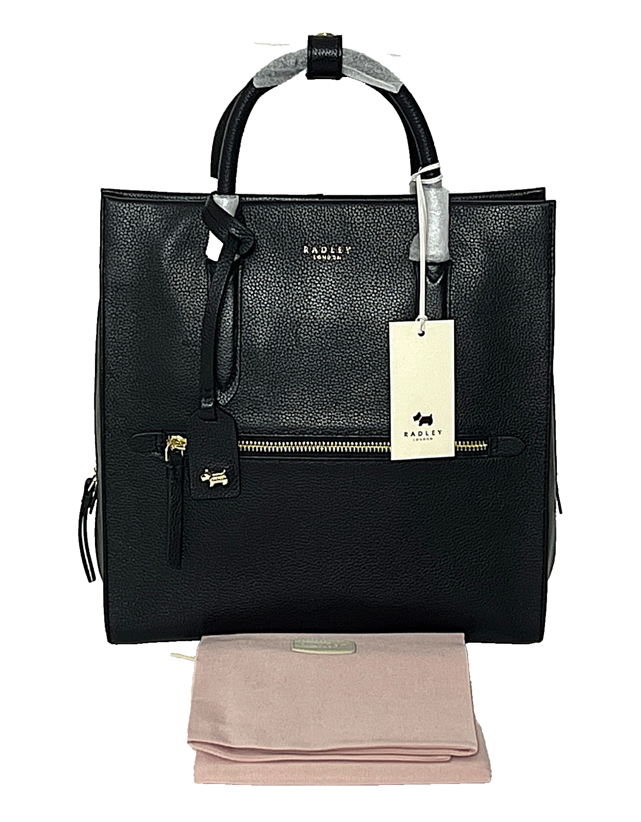 Radley Backpack Bag Rucksack Medium Arlington Court Black Leather New RRP £249