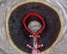 Chainmail Collar-6mm 18gauge flat ring alt solid ring dome riveted w brass rows