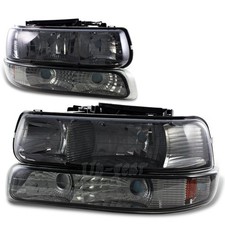 For 2000-2006 Chevrolet Tahoe Smoke Lens Amber Reflector Headlight Bumper Lamp