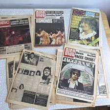Disc Music Newspaper 1970’s Loose Pages Ad’s Incomplete Issues Used Condition