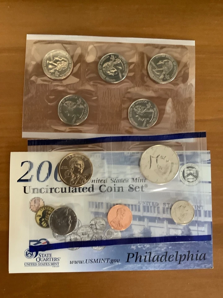 2001 US Mint Set 20 Coin Uncirculated Set Complete Philadelphia & Denver W/ OGP - Image 4 of 4