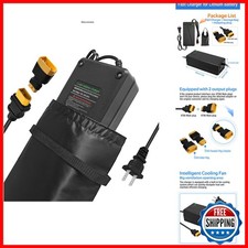 54.6V 3A/5A Fast Charger for 48V Lithium Battery, 7 Plugs, Cooling System