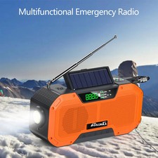 Outdoor Emergency Radio Bluetooth Speaker Solar Hand Flashlight Mobile Charging