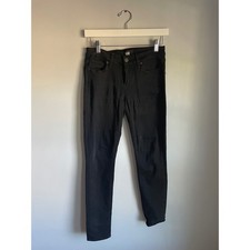 PAIGE Black Skinny Jeans Mid Rise Denim Minimalist Staple Made in USA Size 26