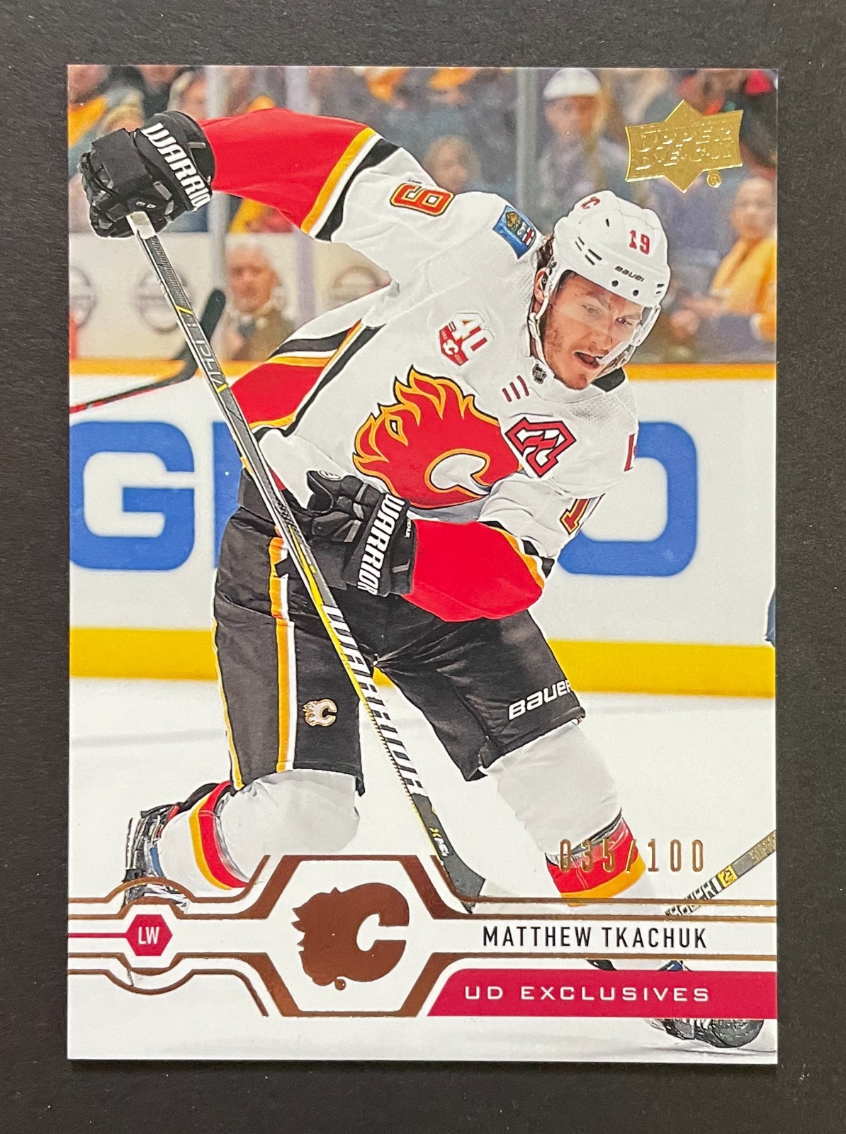 430 Matthew Tkachuk Calgary Flames 2019-20 Upper Deck UD EXCLUSIVES 35/100