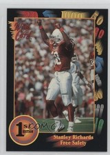 1991 Wild Card Draft Stanley Richard s #94 Rookie RC 11pj. rookie card picture