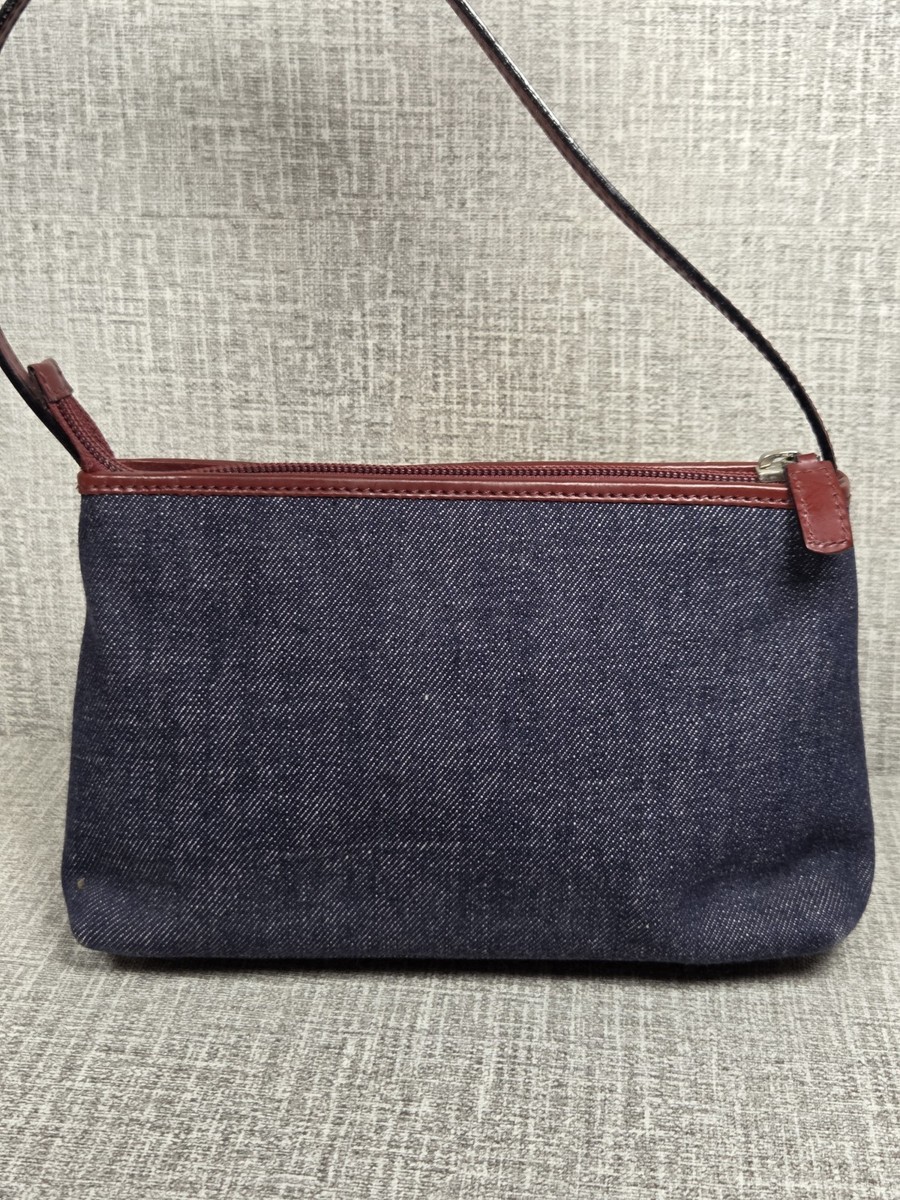 RARE BURBERRY Vintage London Denim Union Jack Pochette Handbag RARE BURBERRY Vintage London Denim Union Jack Pochette Handbag