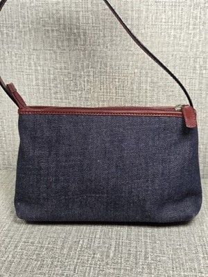 RARE BURBERRY Vintage London Denim Union Jack Pochette Handbag