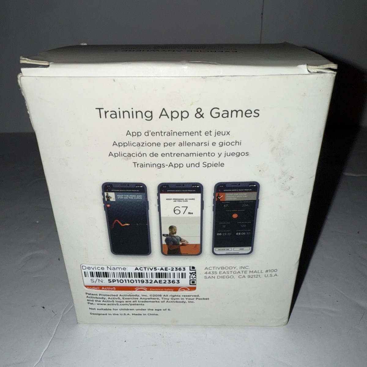 Activbody ACTIV5 Isometric Strength Device Training App