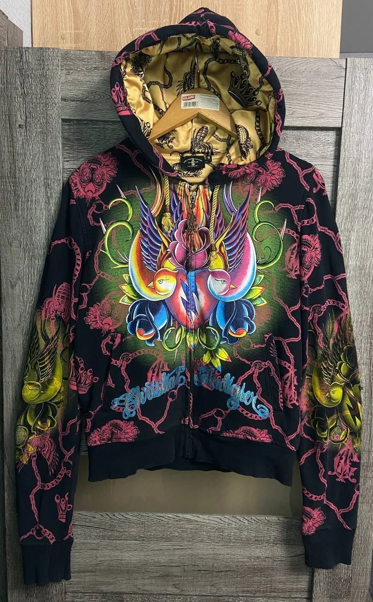 トップス 00s Christian Audigier Repeat MG Hoodie Preços baixos em Moletom Masculino Christian Audigier Preto | eBay