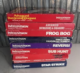 Lot Of 29 Intellivision Games Extra Overlays Manuals And Cartridge See List Nice