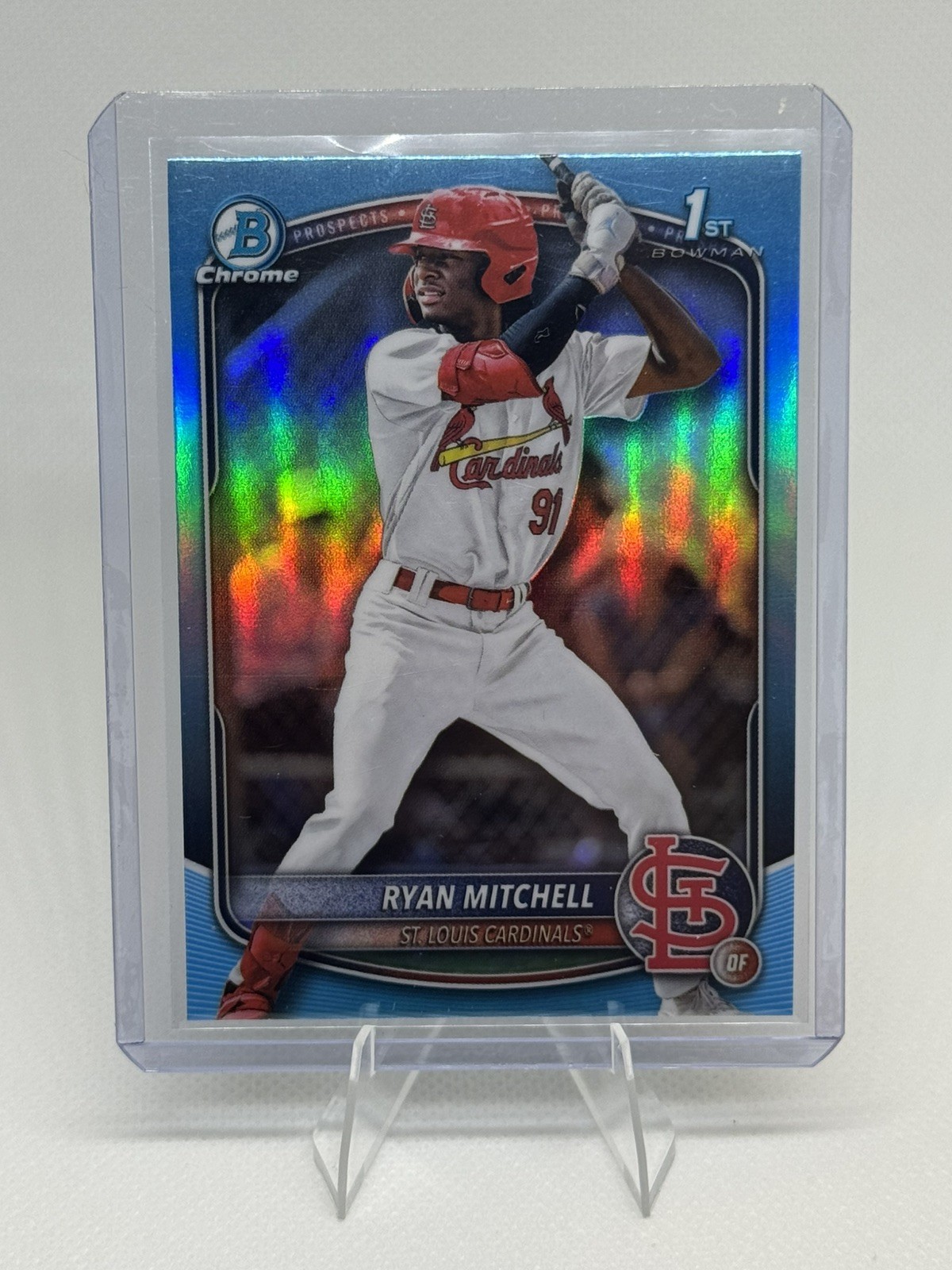 2025 Bowman Draft - Chrome Ryan Mitchell #BDC-77 Sky Blue Refractor (RC)