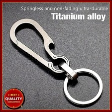 EDC Titanium Alloy Car Keychain Porable Carabiner Key Chain Buckle Ring Hanging