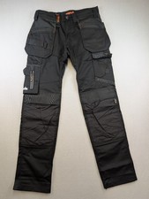 Image of Scruffs 3D Trade Trousers 30R Black Workwear Pants Cordura 30x32 BNWOT