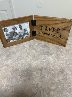 Hallmark rustic wooden frame, 4x6 ''happy memories''