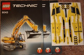 Lego Technic 8043 Motorized Crawler Excavator - Great Model with 4 Motors