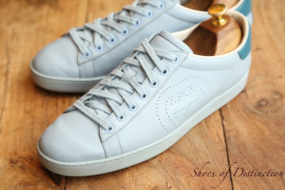 Baskets Gucci Ace GG en cuir bleu pour femmes UK 6,5 US 9,5 EU 39,5 - Photo 1/4
