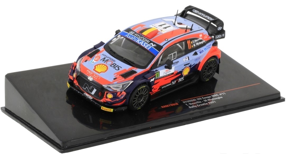Miniature Hyundai i20 Coupe WRC 2021 Neuville IXO 1/43 pour collectionneur