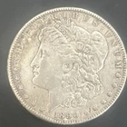 1890 Morgan Silver Dollar $1 Coin Circulated 0.9 Fineness Silver
