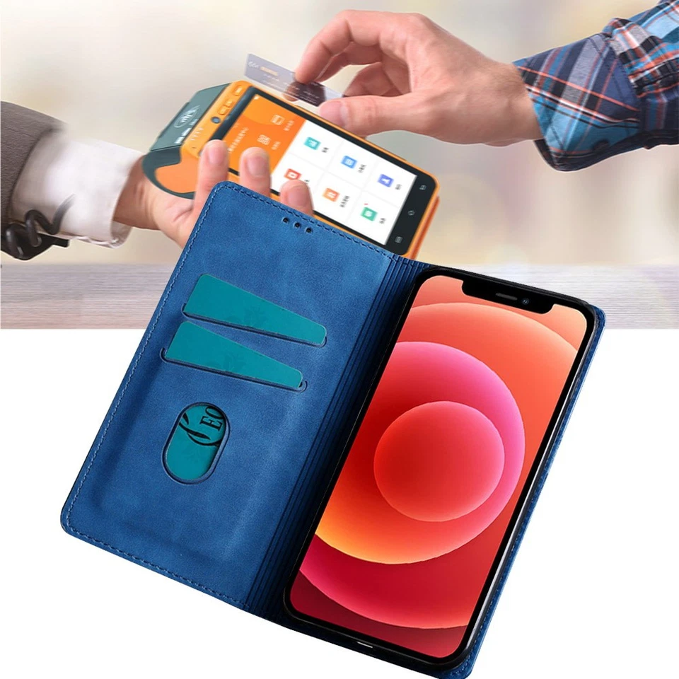 Luxury Leather Case For OnePlus 7 Pro 8 12 13 Card Holder Magnetic Phone Cover - Image 2 of 4