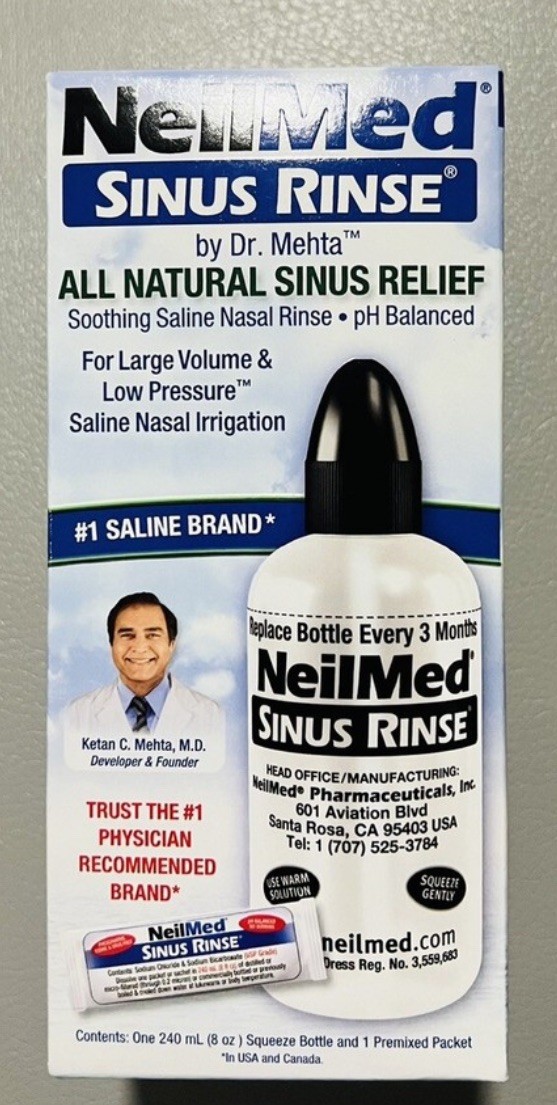 Neilmed Sinus Rinse Bottle and 1 Sachet (Professional Sample exp 02/ ...