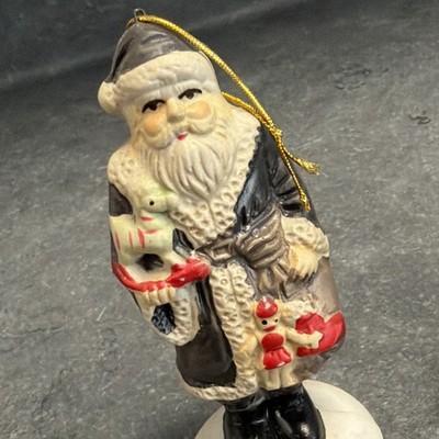 Vintage alte Welt Weihnachtsmann Keramik Weihnachten Feiertag Figur 1905 ENGLAND
