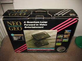 BOXED NEO GEO AES CONSOLE JAP+ART OF FIGHTING 2, WORLD HEROES 2, FF SPECIAL