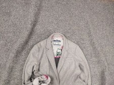 Joules Boldly british olivia Henford Combined Textured Gray cotton Blazer Jacket
