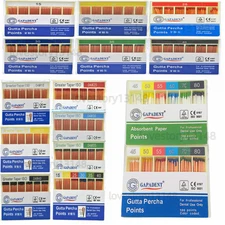 Dental Endo Root Canal Gutta Percha Points/Absorbent Paper Points 0.02/0.04/0.06